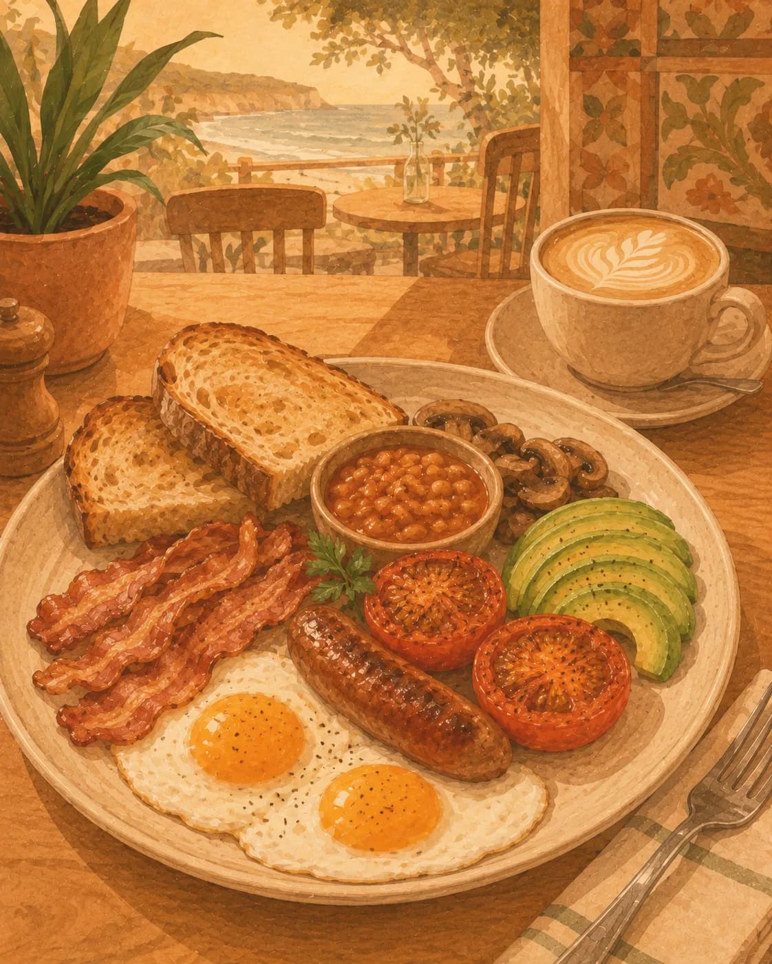 Australian Big Brekkie, petit-déjeuner de Australie