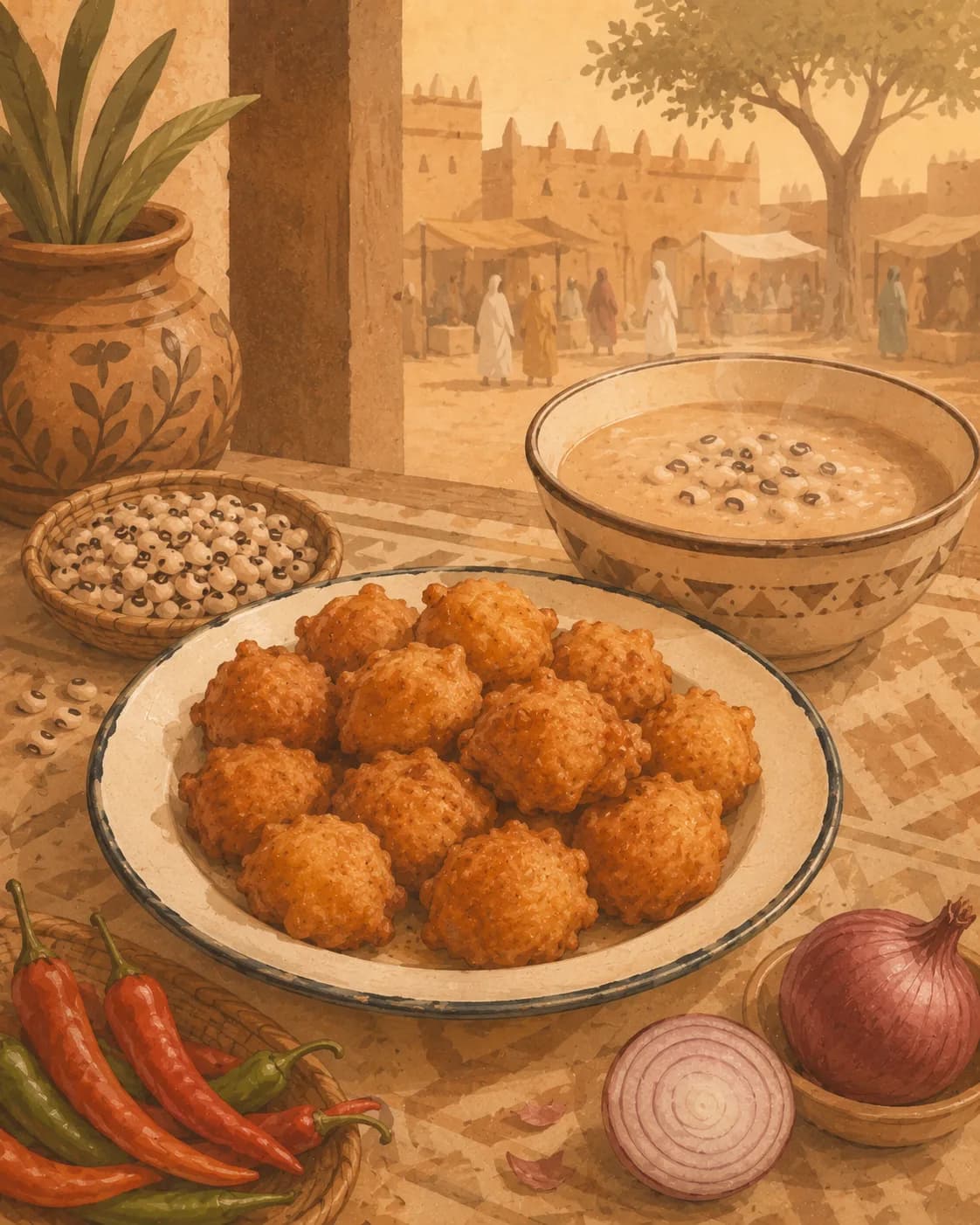 Kosai, petit-déjeuner de Nigeria, contexte haoussa