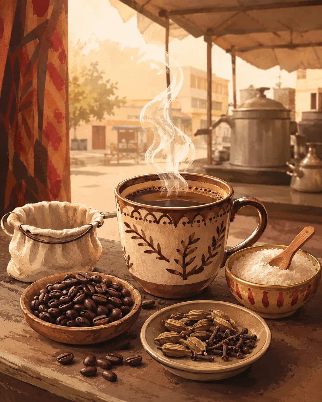 Café Touba, petit-déjeuner de Sénégal